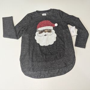NWT ColorTree Size 14 Santa Sweater Gray
